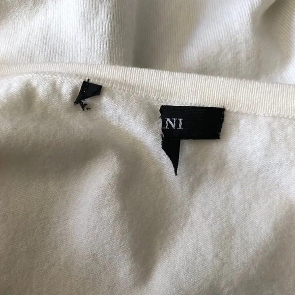 Alfani Cropped Cardigan Women Small White Sequin Embellishment Fairy Core Classy - Picture 7 of 9